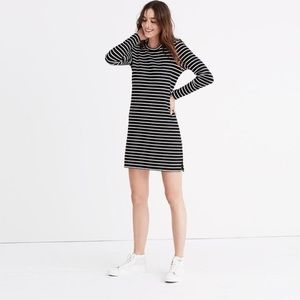 Madewell Striped Keyhole-Back Dress